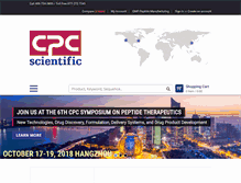 Tablet Screenshot of cpcscientific.com